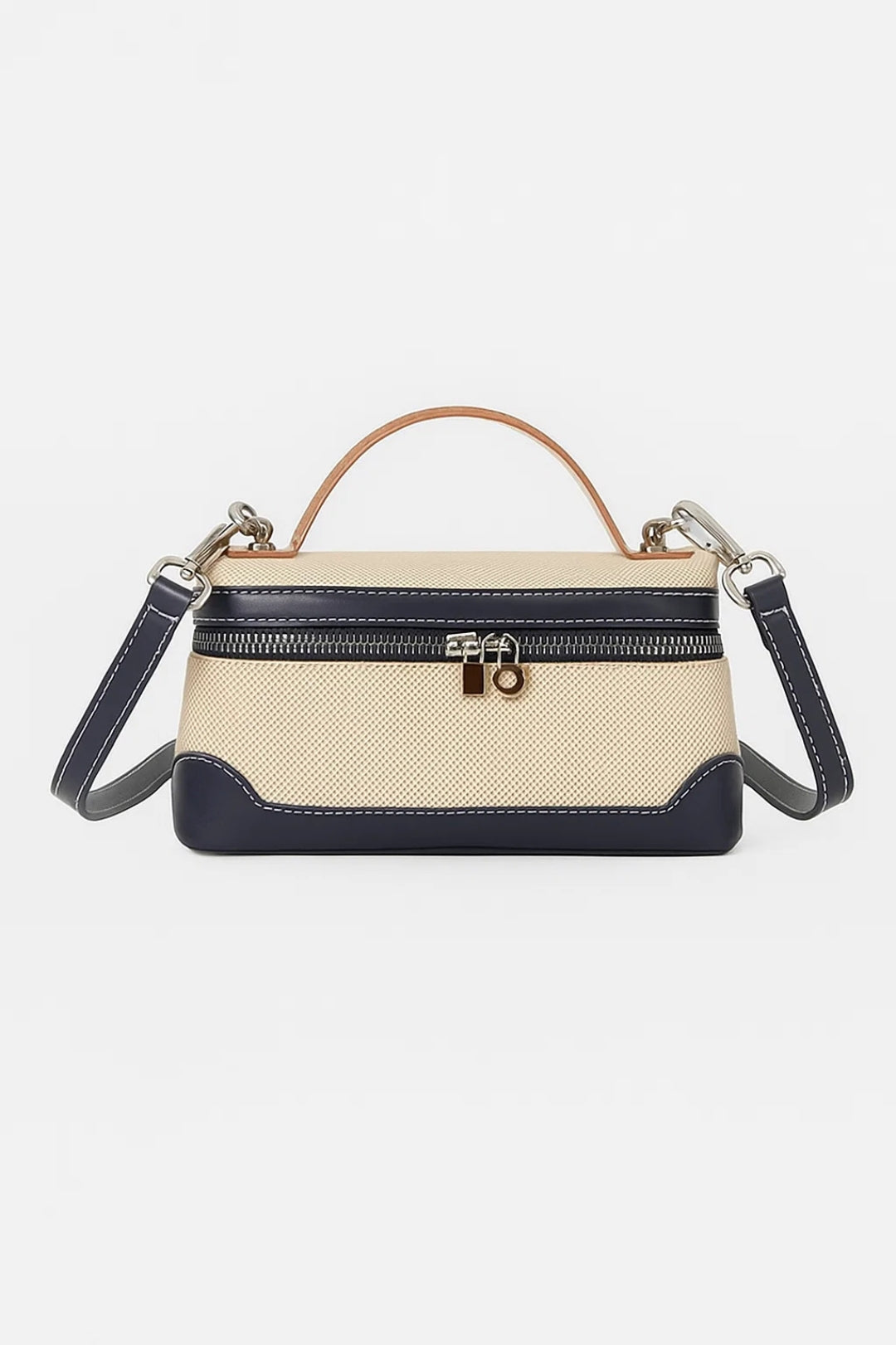Canvas-Handtasche | Zweifarbig | Elegant und Alltagstauglich