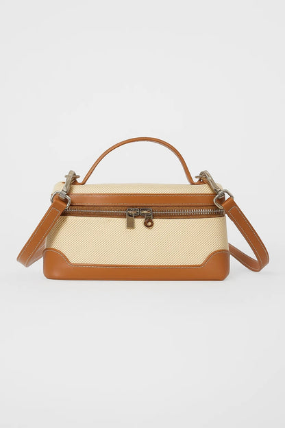 Canvas-Handtasche | Zweifarbig | Elegant und Alltagstauglich